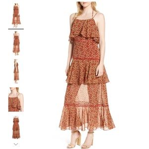 REBECCA MINKOFF Clarissa Floral Tiered Maxi Dress